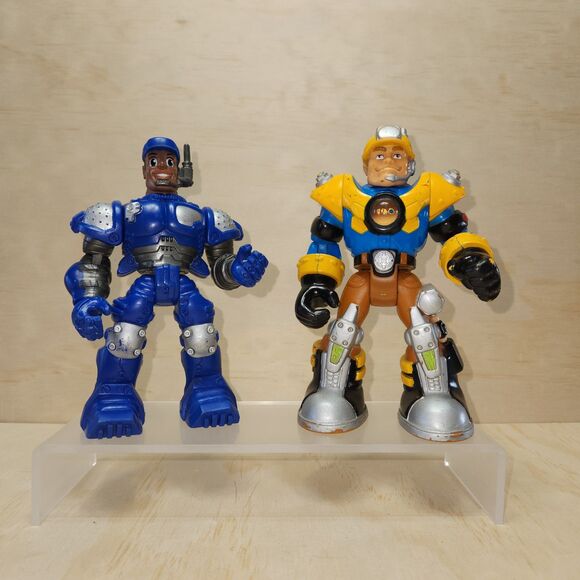 Rescue Heroes Power Max Jack Hammer Jake Justice 6" Action Figure Fisher Price - Picture 1 of 7